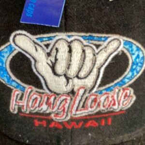 Cap Hang Loose Hawaii Surfware Embroidered Hand Surfer Dude 😎